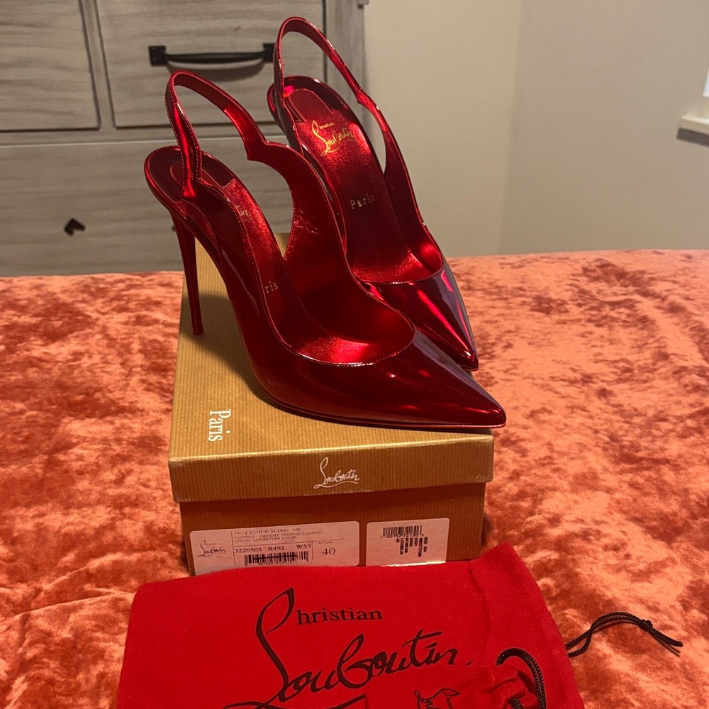 Christian Louboutin Hot Chick Slingback Heels